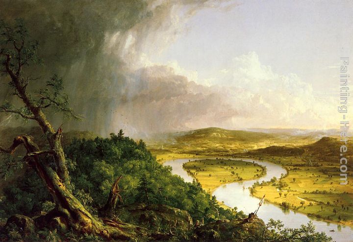 The Oxbow (The Connecticut River near Northampton) painting - Thomas Cole The Oxbow (The Connecticut River near Northampton) art painting